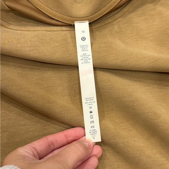 SOLD-Lululemon Size 18 Softstreme Sweatshirt Perfectly Oversized Cropped Crew - Picture 10 of 14